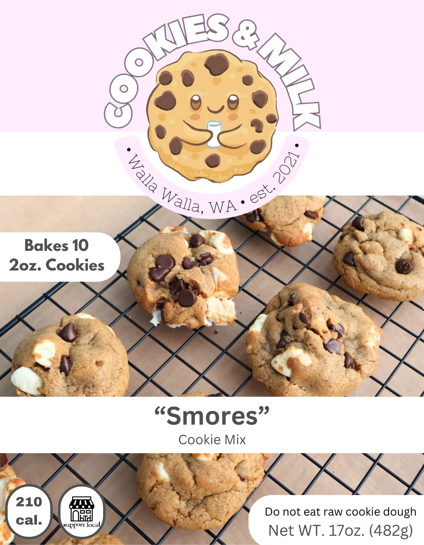 S'mores Cookie Mix - 1 Case (12-17oz. mixes per case)